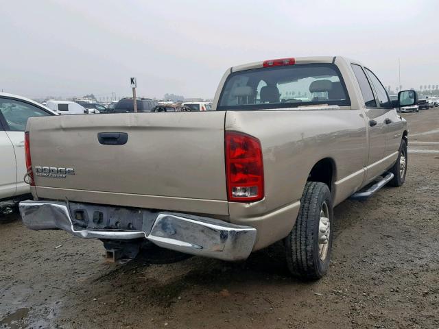 3D7KA28644G132065 - 2004 DODGE RAM 2500 S GOLD photo 4