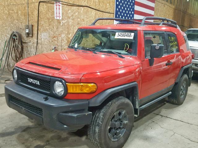 JTEBU4BF2CK138763 - 2012 TOYOTA FJ CRUISER RED photo 2