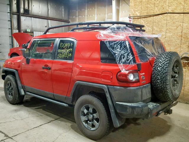 JTEBU4BF2CK138763 - 2012 TOYOTA FJ CRUISER RED photo 3