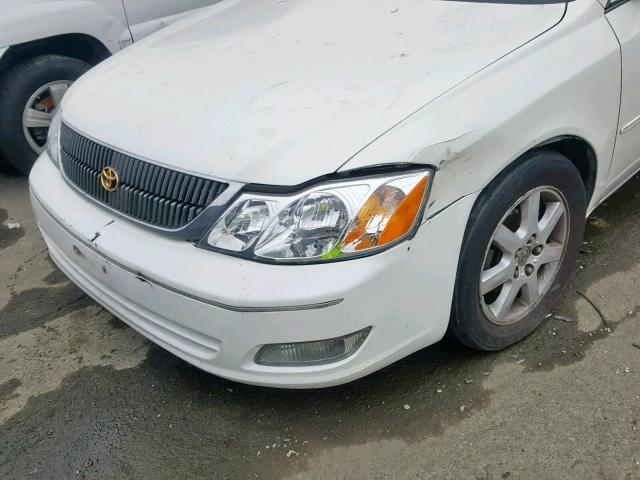 4T1BF28B8YU025169 - 2000 TOYOTA AVALON XL WHITE photo 9