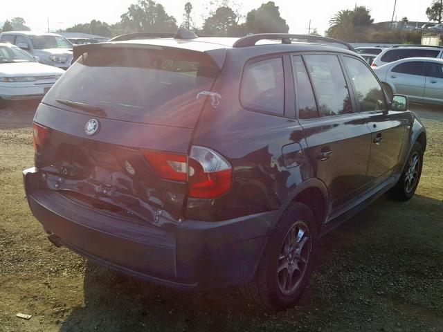 WBXPA73444WB29919 - 2004 BMW X3 2.5I BLACK photo 4