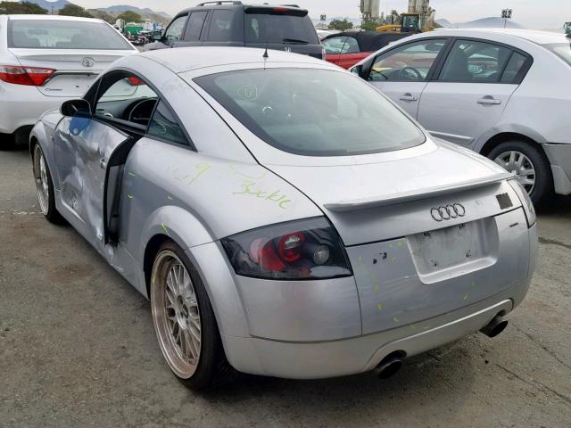 TRUWT28N311014540 - 2001 AUDI TT QUATTRO SILVER photo 3