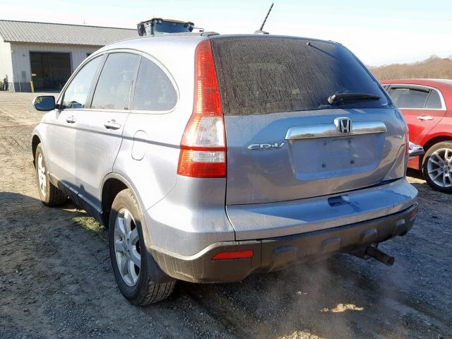 5J6RE48768L036913 - 2008 HONDA CR-V EXL BLUE photo 3