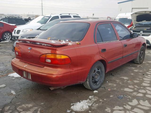 1Y1SK52821Z410150 - 2001 CHEVROLET GEO PRIZM RED photo 4