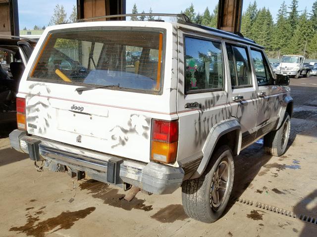 1J4FJ58S8NL186302 - 1992 JEEP CHEROKEE L WHITE photo 4