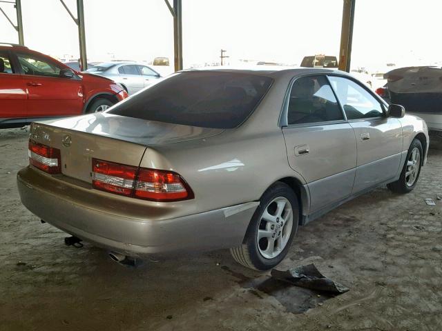 JT8BF28G8Y0285092 - 2000 LEXUS ES 300 BEIGE photo 4