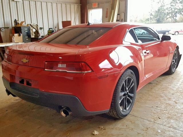 2G1FB1E37F9274994 - 2015 CHEVROLET CAMARO LS RED photo 4