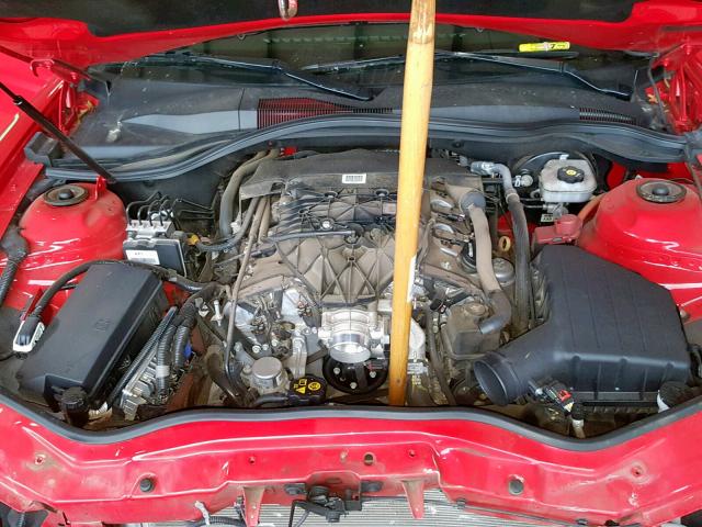 2G1FB1E37F9274994 - 2015 CHEVROLET CAMARO LS RED photo 7