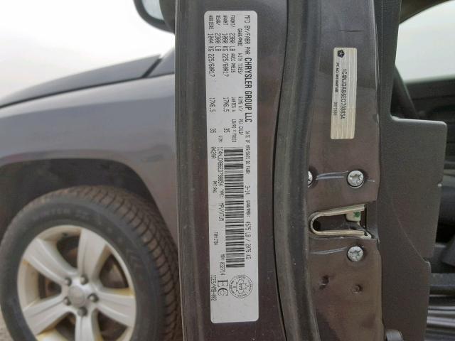 1C4NJDAB6ED798854 - 2014 JEEP COMPASS SP ნაცრისფერი ფოტო 10