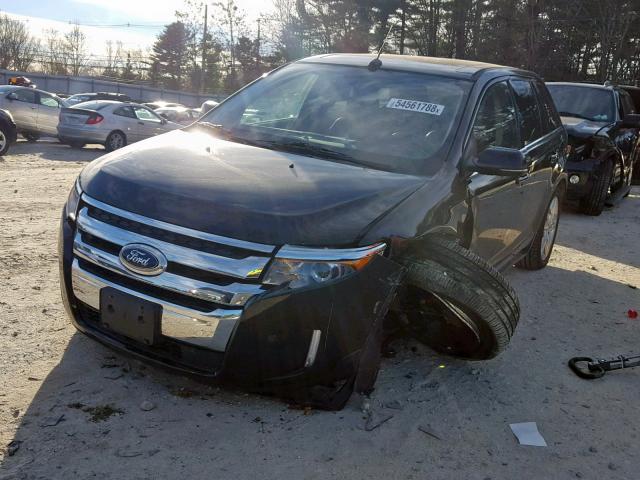 2FMDK4KC8DBB55888 - 2013 FORD EDGE LIMIT BLACK photo 2