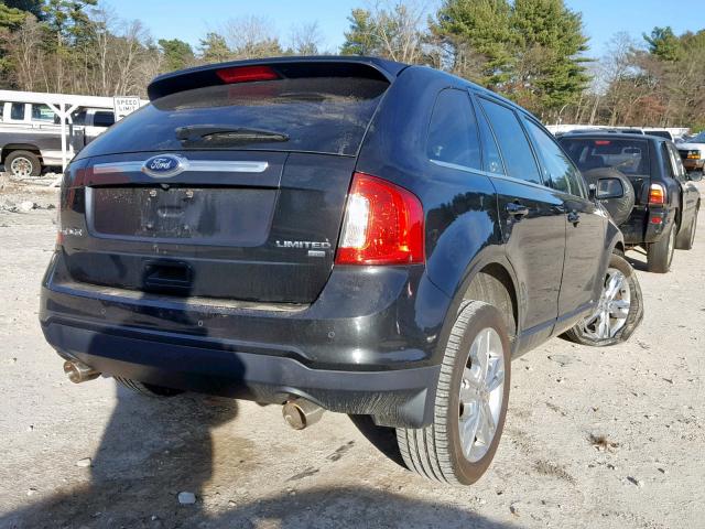 2FMDK4KC8DBB55888 - 2013 FORD EDGE LIMIT BLACK photo 4