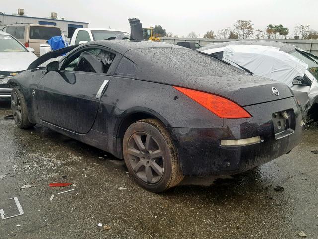 JN1AZ34D86M301712 - 2006 NISSAN 350Z COUPE BLACK photo 3