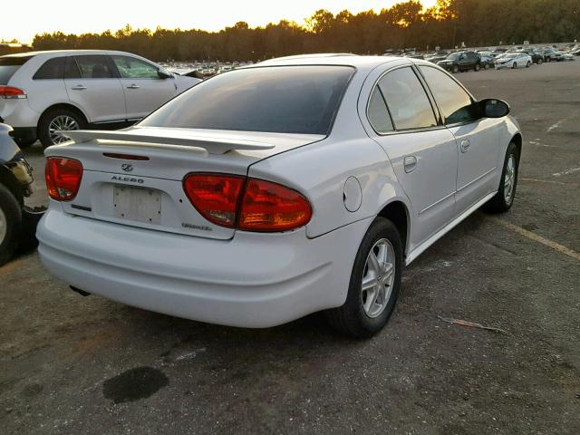 1G3NL52E84C149439 - 2004 OLDSMOBILE ALERO GL WHITE photo 4