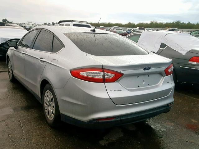 3FA6P0G78ER357755 - 2014 FORD FUSION S SILVER photo 3