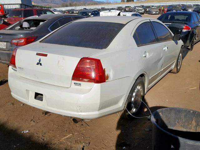 4A3AB36S25E056229 - 2005 MITSUBISHI GALANT LS WHITE photo 4