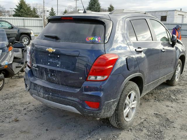 3GNCJPSB4JL383163 - 2018 CHEVROLET TRAX 1LT BLUE photo 4