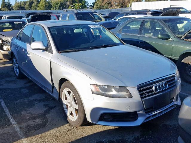 WAULF78K59A084363 - 2009 AUDI A4 2.0T QU SILVER photo 1