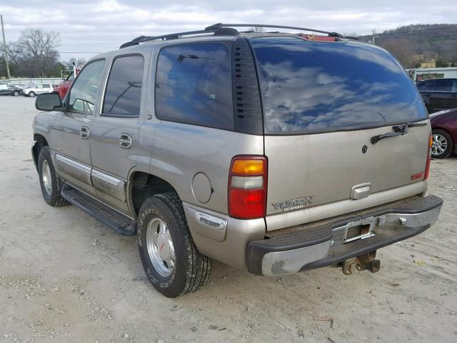 1GKEK13T31J168808 - 2001 GMC YUKON TAN photo 3