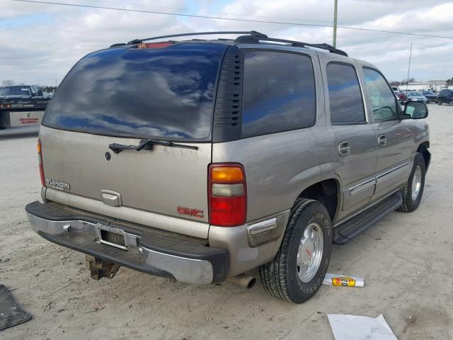 1GKEK13T31J168808 - 2001 GMC YUKON TAN photo 4