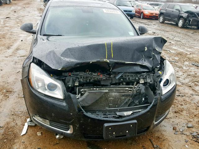 2G4GU5GV1C9170648 - 2012 BUICK REGAL PREM BLACK photo 7