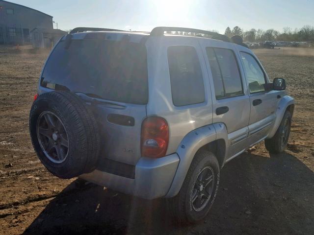 1J4GL38K02W347710 - 2002 JEEP LIBERTY RE SILVER photo 4