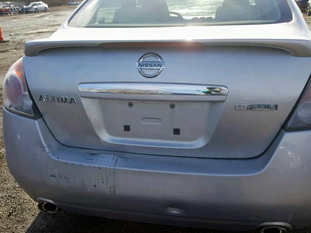 1N4CL21E67C237522 - 2007 NISSAN ALTIMA HYB SILVER photo 9