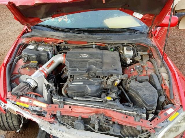 JTHBD192420037979 - 2002 LEXUS IS 300 RED photo 7