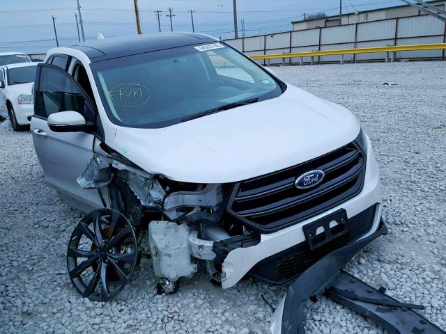 2FMTK3AP4FBB72796 - 2015 FORD EDGE SPORT WHITE photo 1