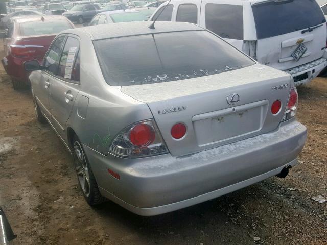 JTHBD192120059339 - 2002 LEXUS IS 300 SILVER photo 3