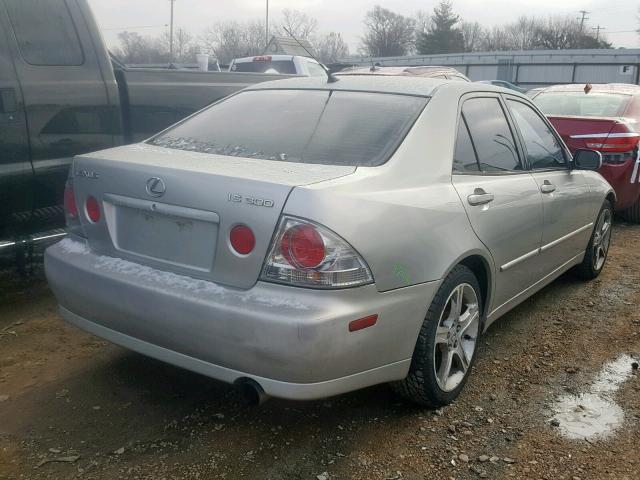 JTHBD192120059339 - 2002 LEXUS IS 300 SILVER photo 4