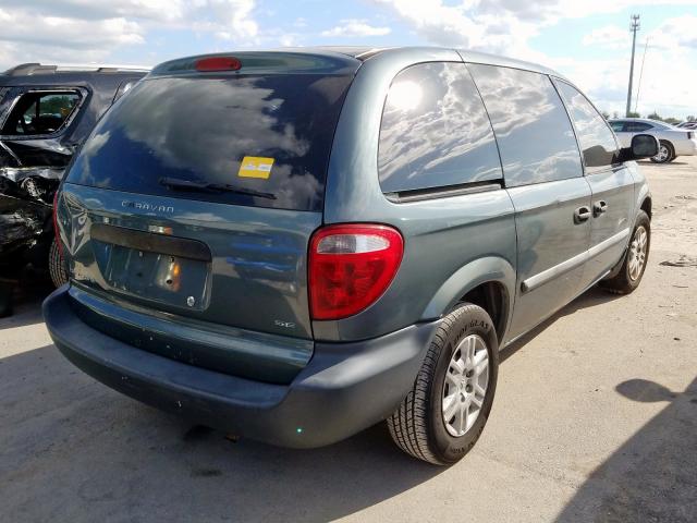 1D4GP25B96B730425 - 2006 DODGE CARAVAN SE GREEN photo 4