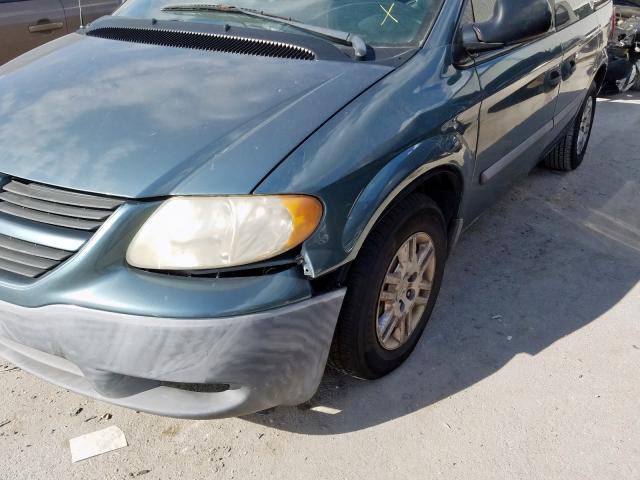 1D4GP25B96B730425 - 2006 DODGE CARAVAN SE GREEN photo 9