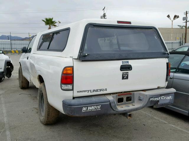 5TBJN32111S215049 - 2001 TOYOTA TUNDRA WHITE photo 3