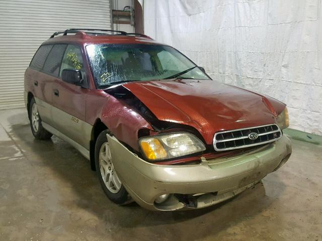 4S3BH675927666130 - 2002 SUBARU LEGACY OUT RED photo 1