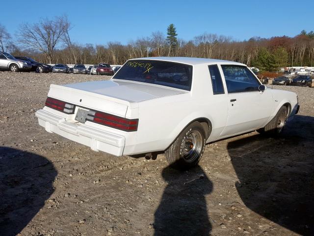 1G4GK4797FP426798 - 1985 BUICK REGAL T-TY WHITE photo 4