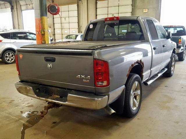 1D7HU18206S629117 - 2006 DODGE RAM 1500 S GRAY photo 4