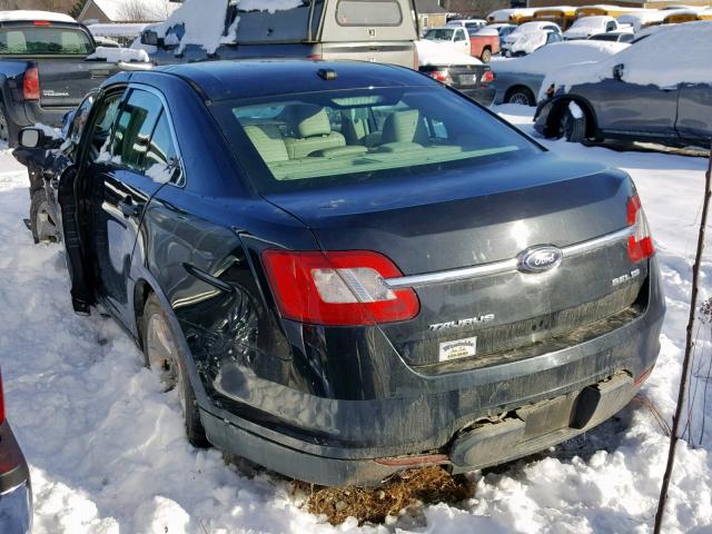 1FAHP2HW9BG113495 - 2011 FORD TAURUS SEL BLACK photo 3