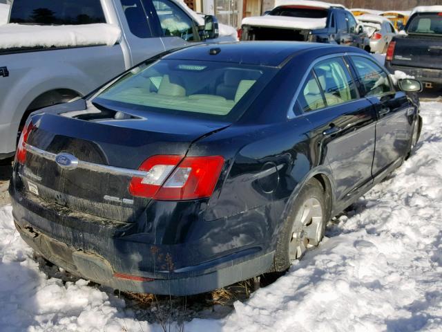 1FAHP2HW9BG113495 - 2011 FORD TAURUS SEL BLACK photo 4