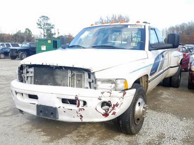 3B7MC33C9SM110478 - 1995 DODGE RAM 3500 WHITE photo 2