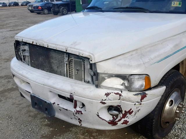 3B7MC33C9SM110478 - 1995 DODGE RAM 3500 WHITE photo 9