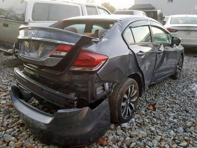 2HGFB2F93FH509236 - 2015 HONDA CIVIC EXL GRAY photo 4