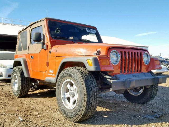 1J4FA291X6P782087 - 2006 JEEP WRANGLER / ORANGE photo 1