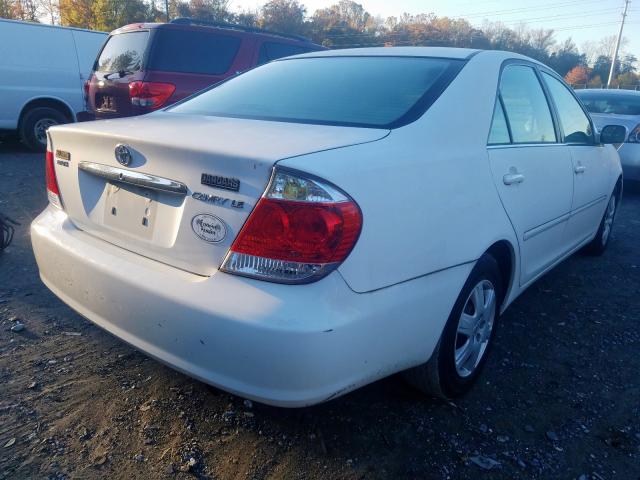4T1BE32K66U657294 - 2006 TOYOTA CAMRY LE WHITE photo 4