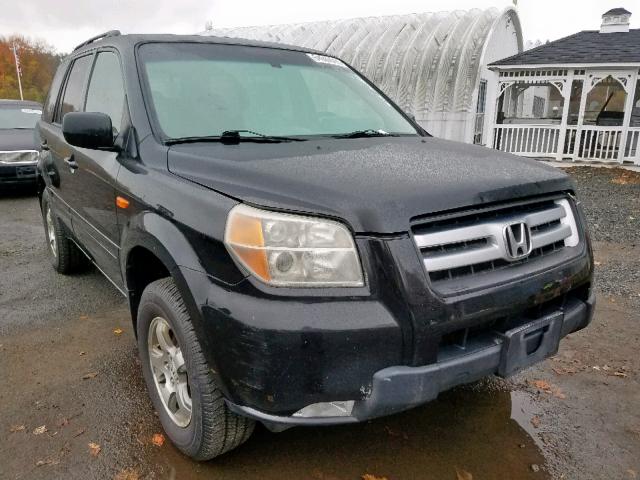 2HKYF18547H533800 - 2007 HONDA PILOT EXL BLACK photo 1