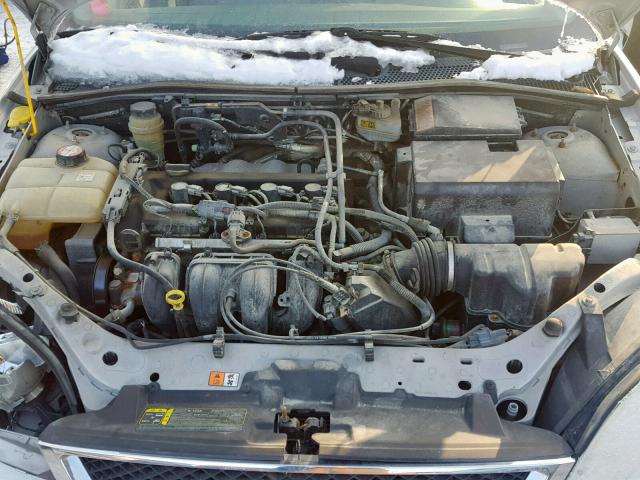 1FAFP34N25W126917 - 2005 FORD FOCUS ZX4 SILVER photo 7