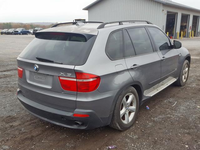 5UXFE43528L024321 - 2008 BMW X5 3.0I GRAY photo 4