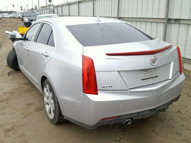 1G6AA5RX2E0121623 - 2014 CADILLAC ATS SILVER photo 3