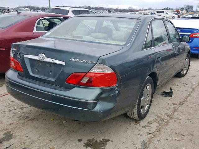 4T1BF28B63U336947 - 2003 TOYOTA AVALON XL GREEN photo 4