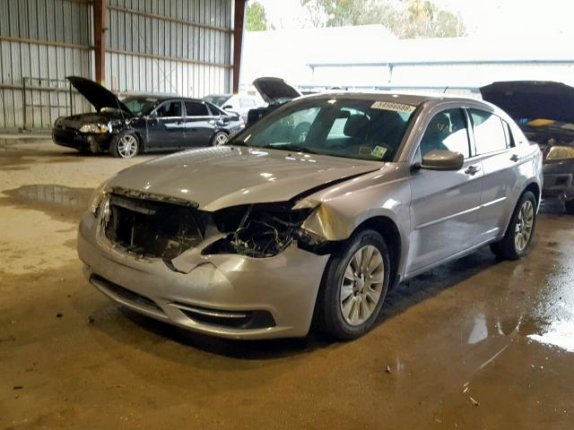 1C3CCBAB0DN611563 - 2013 CHRYSLER 200 LX SILVER photo 2