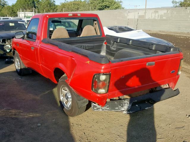 1FTYR10C81PA30655 - 2001 FORD RANGER RED photo 3